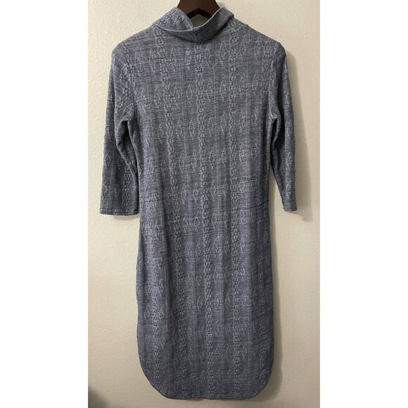 Anthropologie Saturday Sunday Long Sleeve Cowl Neck Midi Dress Size Medium - Picture 2 of 5